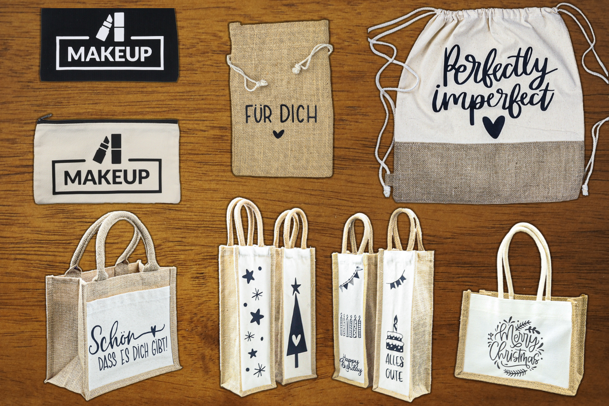 Eine breite Auswahl unseres Geschenksortiments auf hölzerneren Hintergrund